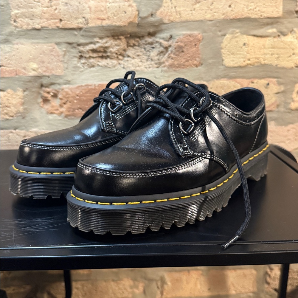 Dr. Martens Black and Yellow Oxford Derbys
